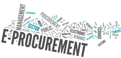 e-procurement caption image with management, services and other related factor captions